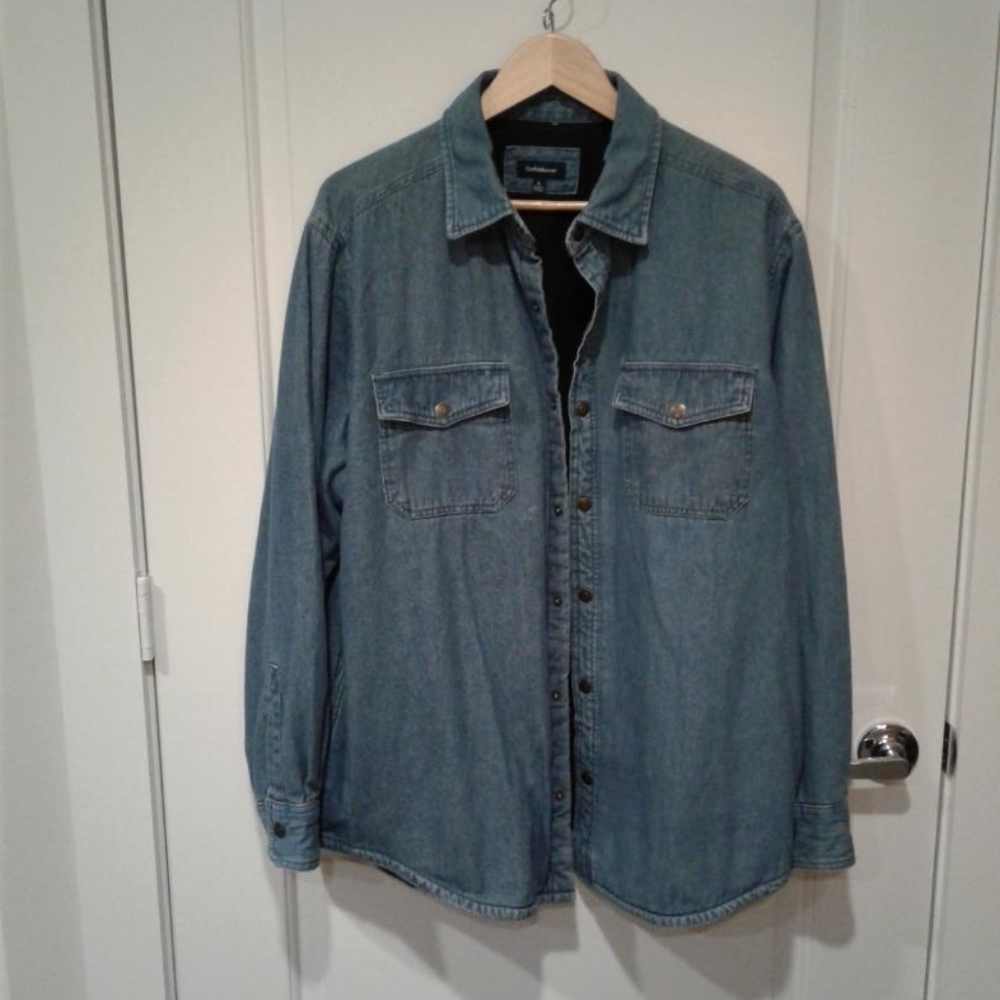 Mens denim lined shirt